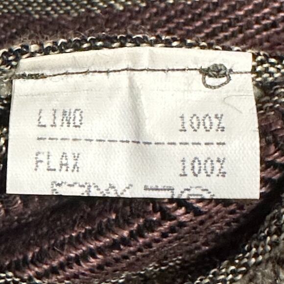 Michel Axel Men's Blazer Sport Coat Size 52 Vintage Brown Green Striped Euro Y2K - Picture 8 of 9